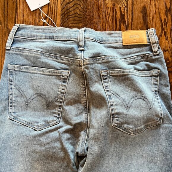 Edwin (Anthropologie) Cassia Mini Boot Jeans Size 28 Journey Wash Denim NWT - Picture 5 of 10